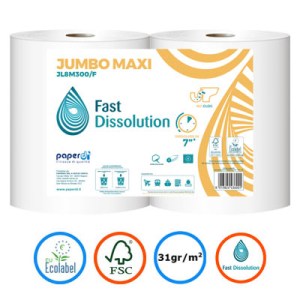 Χαρτί Υγείας Maxi Jumbo Fast Dissolution Paperdi