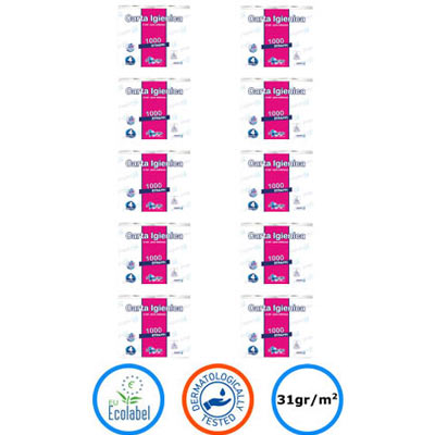 Χαρτί υγείας Paperblu 1000 Paperdi 40 ρολά