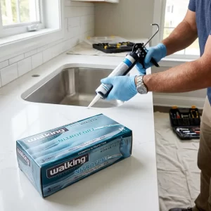 Γάντια νιτριλίου nitrofort 8 γαλάζια