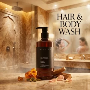 Nefel black amber hair&body wash 480ml