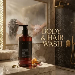 Nefel Hair&Body Wash Black Amber 480ml