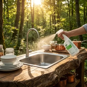 Έτοιμο προς χρήση που δρα σε λίγα δευτερόλεπτα, λιποδιαλυτικό και καθαριστικό δαπέδων, επιφανειών κι εξοπλισμού σε χώρους κουζίνας, με άρωμα κίτρο και πιστοποίηση Ecolabel.